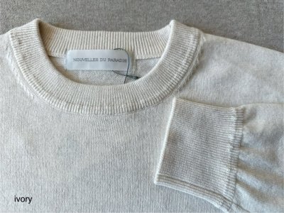 画像8: nouvelles du paradis ムーコットン クルーネックニット