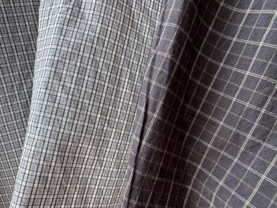 画像6: nouvelles du paradis ミニチェックドライワッシャー チョーカーネックブラウス【クリックポスト（185円）発送可能】