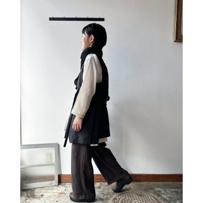 画像8: Luminaes コルトレイクリネン ストリングロングベスト