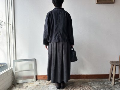 画像6: prit サテンダブルストライプ タックスカート【レターパックプラス(600円)発送可能】