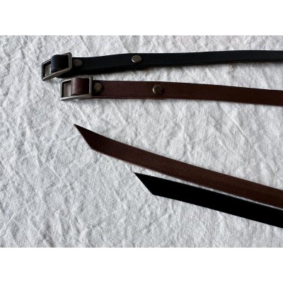 画像8: non-fragile 本革 極細ロングベルト