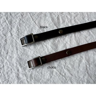 画像11: non-fragile 本革 極細ロングベルト