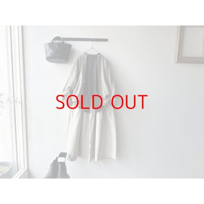 画像2: *sale70%off prit サテンダブルストライプ スタンドカラーギャザーブラウス【クリックポスト（185円）発送可能】