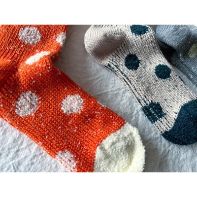 画像3: meri ja kuu(メリヤクー) 色の輪郭(ドット)【3足までクリックポスト(185円) 】