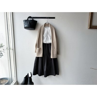画像7: prit サテンダブルストライプ タックスカート【レターパックプラス(600円)発送可能】