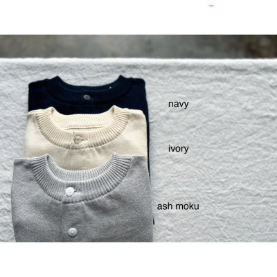 画像9: NARU 綿コーマ14G天竺 2wayニットカーディガン【レターパックプラス（600円）発送可能】