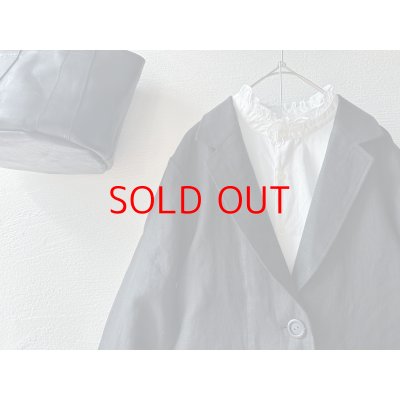 画像12: *sale50%off* nouvelles du paradis ストライプクロス&アメリカンブロードクロス フリルブラウス【クリックポスト（185円）発送可能】