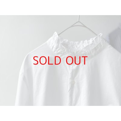 画像7: *sale50%off* nouvelles du paradis ストライプクロス&アメリカンブロードクロス フリルブラウス【クリックポスト（185円）発送可能】