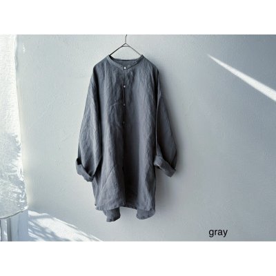 画像16: Luminaes 1/60手染めリネン ロングシャツ 【unisex】