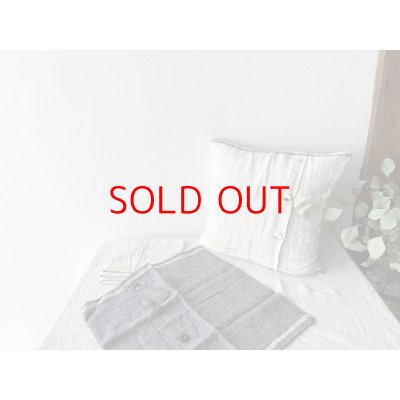 画像1: *sale30%off* Lino e Lina クッションカバー デュオ ブルー【1枚までクリックポスト可】