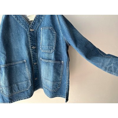 画像3: Véritécoeur ノーカラーデニムカバーオール