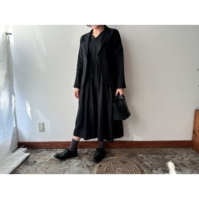 画像4: Luminaes リネンツイル ノースリーブギャザーOP