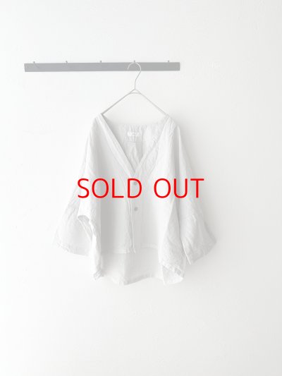 画像11: *sale30%off* prit コットンリネン交織高密度ウェザー 7分袖ボレロ【クリックポスト（185円）発送可能】