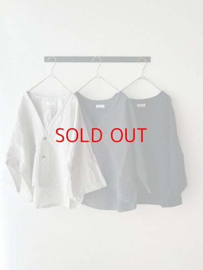 画像10: *sale30%off* prit コットンリネン交織高密度ウェザー 7分袖ボレロ【クリックポスト（185円）発送可能】