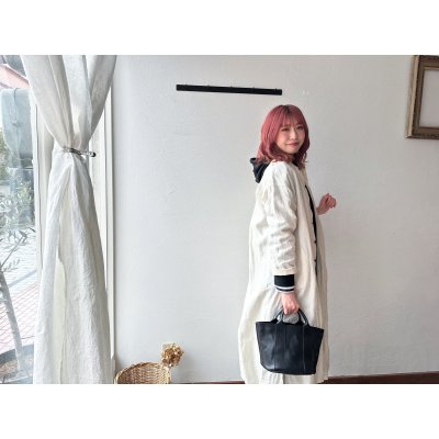 画像4: Luminaes 60コルトレイクリネン シャツワンピース