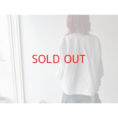 画像6: *sale30%off* prit コットンリネン交織高密度ウェザー 7分袖ボレロ【クリックポスト（185円）発送可能】