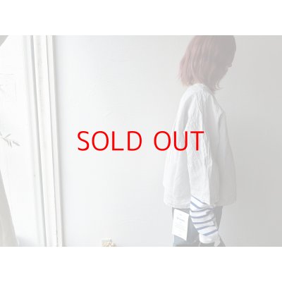 画像5: *sale30%off* prit コットンリネン交織高密度ウェザー 7分袖ボレロ【クリックポスト（185円）発送可能】