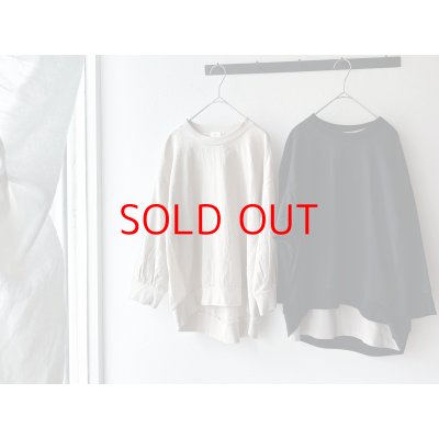 画像1: *sale50%off* prit メッシュ切替７分ボリュームスリーブプルオーバー