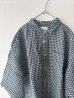 画像4: prit 60/1フレンチリネンギンガムチェック ５分袖レギュラーカラーシャツ