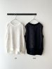 画像2: prit 綿麻天竺×リネンガーベラ刺繍 プルオーバーベスト (2)
