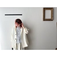 Luminaes キャステリンリネン ロングジャケット
