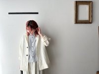 Luminaes キャステリンリネン ロングジャケット