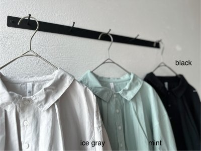 画像10: grin 綿麻ダンプテールレースシャツ【クリックポスト(185円)発送可能】