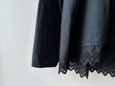 画像19: grin 綿麻ダンプテールレースシャツ【クリックポスト(185円)発送可能】