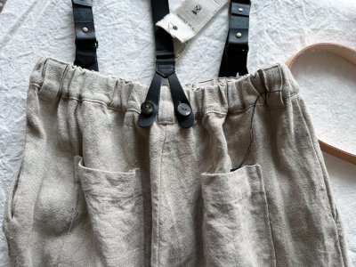 画像7: Luminaes heavy-linen frax dyed サスペンダー対応PT (unisex)