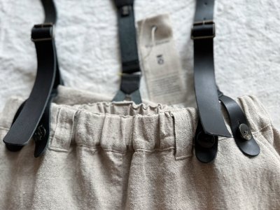 画像4: Luminaes heavy-linen frax dyed サスペンダー対応PT (unisex)