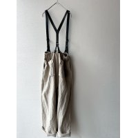 Luminaes heavy-linen frax dyed サスペンダー対応PT （unisex）