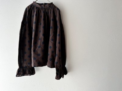 画像4: Veritecoeur ギャザーブラウス ( ドット )
