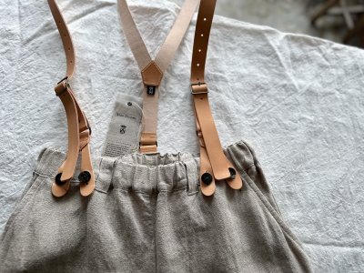 画像9: Luminaes heavy-linen frax dyed サスペンダー対応PT (unisex)