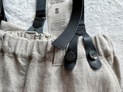 画像5: Luminaes heavy-linen frax dyed サスペンダー対応PT (unisex)