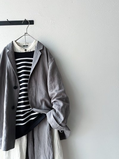 画像4: Luminaes コルトレイクリネン ロングジャケット