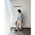 [pink,blue gray /予約7月下旬再入荷] Luminaes 1/60手染めリネン ちょうどいいシャツ