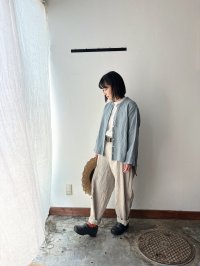 Luminaes 1/60手染めリネン ちょうどいいシャツ