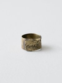 Vlas Blomme Brass Lace RING