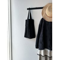 prit 綿麻天竺×リネンガーベラ刺繍 コクーンプルオーバー