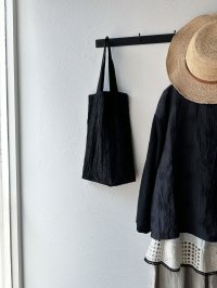 prit 綿麻天竺×リネンガーベラ刺繍 コクーンプルオーバー