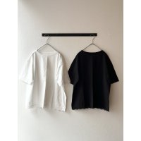 grin オーガニックアンド天竺 裾レース半袖Tシャツ