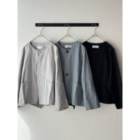 grin 綿麻バックサテン ドルマンジャケット