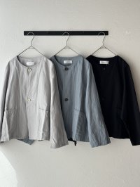 grin 綿麻バックサテン ドルマンジャケット