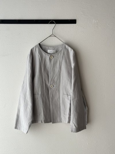 画像4: grin 綿麻バックサテン ドルマンジャケット【クリックポスト(185円)発送可能】