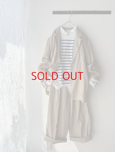 画像7: Veritecoeur リネンテーラードジャケット