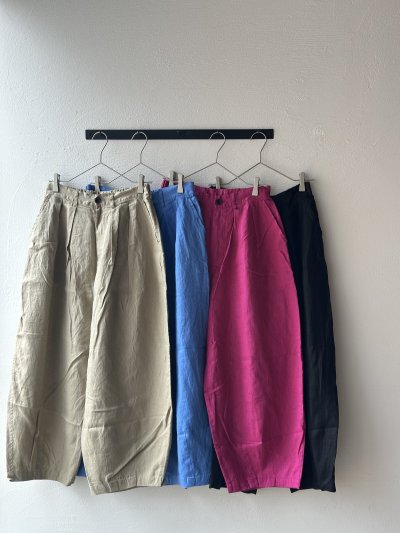 画像1: grin  40リネン ボールパンツ