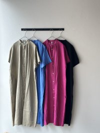 grin 40リネン ワイドシャツワンピース
