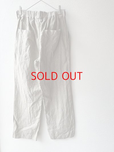 画像9: Luminaes リネン先染オーバーダイストライプ トラウザーPT