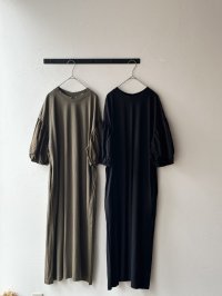 grin オーガニックエーゲ海天竺 パフワンピース