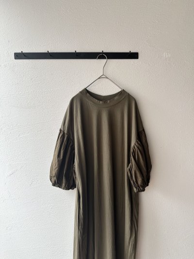 画像4: grin オーガニックエーゲ海天竺 パフワンピース【レターパックプラス（600円）発送可能】